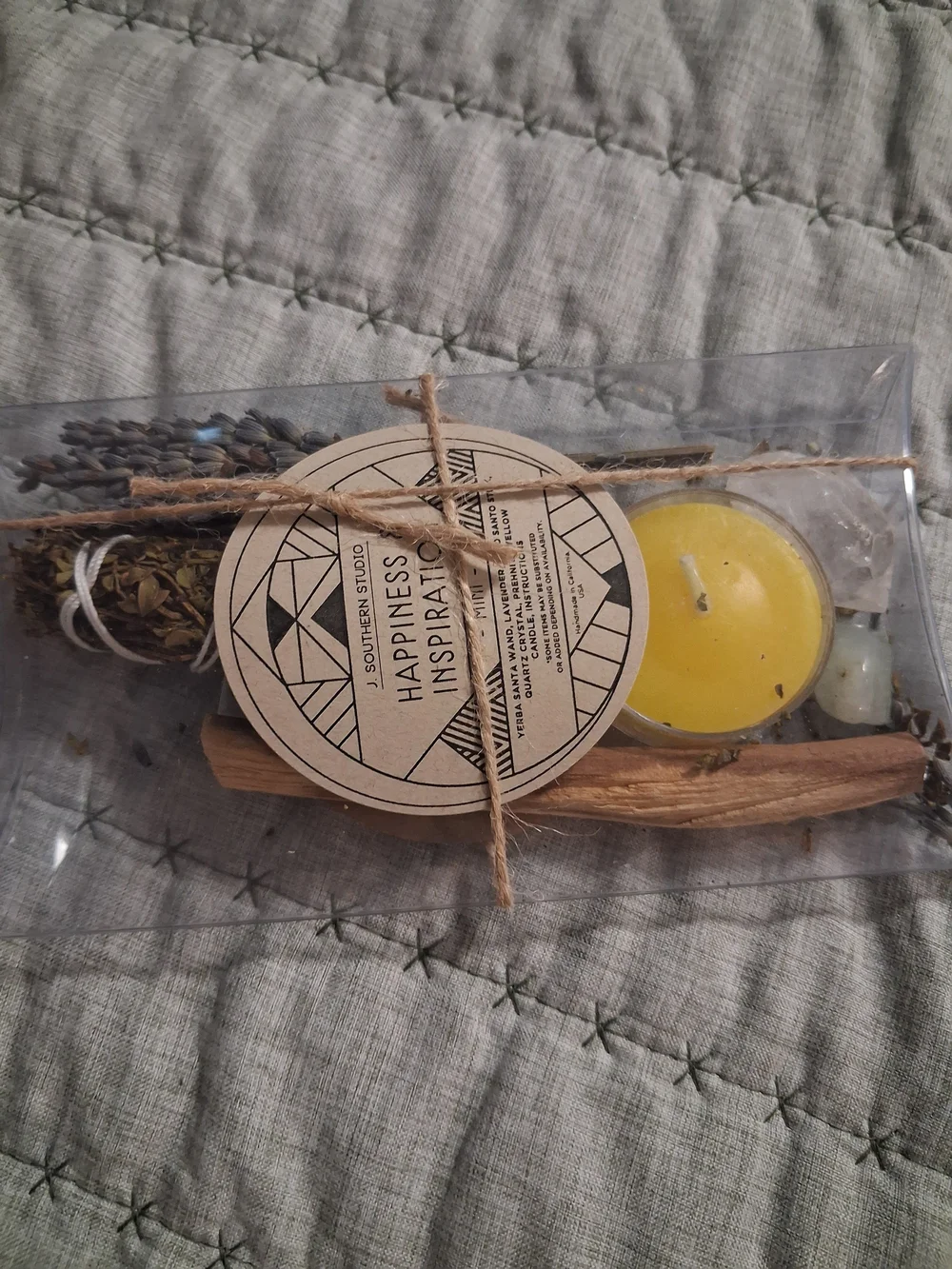 Happiness & Inspiration Yellow Candle Gift Set by